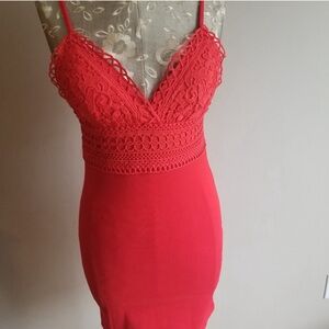 Red Haute Monde dress, Size L